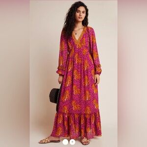 ✨ FARM Rio Cheetah Maxi Dress – Size XL – EXCELLENT CONDITION